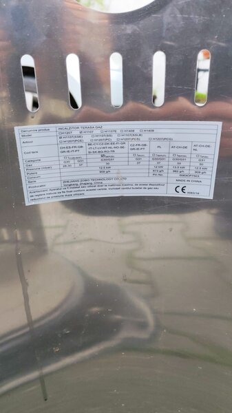 Incalzitor pentru terasa ZOBO H1107